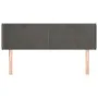 Cabecero de terciopelo gris oscuro 147x16x78/88 cm de vidaXL, Cabeceros y pies de cama - Ref: Foro24-3118537, Precio: 70,51 €...