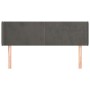 Kopfteil aus dunkelgrauem Samt, 147 x 16 x 78/88 cm von vidaXL, Kopf- und Fußteile - Ref: Foro24-3118537, Preis: 72,60 €, Rab...