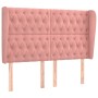 Kopfteil mit rosa Samtohren 147x23x118/128 cm von vidaXL, Kopf- und Fußteile - Ref: Foro24-3118345, Preis: 184,15 €, Rabatt: %