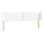Kopfteil aus weißem Kunstleder, 203 x 16 x 78/88 cm von vidaXL, Kopf- und Fußteile - Ref: Foro24-3118737, Preis: 60,08 €, Rab...