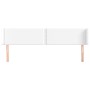 Kopfteil aus weißem Kunstleder, 203 x 16 x 78/88 cm von vidaXL, Kopf- und Fußteile - Ref: Foro24-3118737, Preis: 60,08 €, Rab...