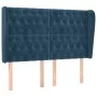 Headboard with dark blue velvet ears 163x23x118/128 cm by vidaXL, Headboards and footboards - Ref: Foro24-3118350, Price: 155...