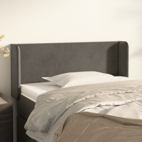 Dunkelgraues Samtkopfteil 83x16x78/88 cm von vidaXL, Kopf- und Fußteile - Ref: Foro24-3118519, Preis: 44,09 €, Rabatt: %