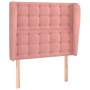 Kopfteil mit rosa Samtohren 83x23x118/128 cm von vidaXL, Kopf- und Fußteile - Ref: Foro24-3118425, Preis: 83,90 €, Rabatt: %