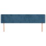 Dunkelblaues Samtkopfteil 183x16x78/88 cm von vidaXL, Kopf- und Fußteile - Ref: Foro24-3118552, Preis: 68,69 €, Rabatt: %