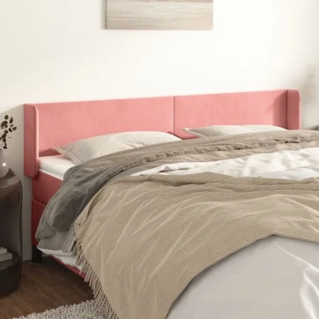 Pink velvet headboard 163x16x78/88 cm by vidaXL, Headboards and footboards - Ref: Foro24-3118547, Price: 67,12 €, Discount: %