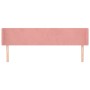 Rosa Samtkopfteil 163x16x78/88 cm von vidaXL, Kopf- und Fußteile - Ref: Foro24-3118547, Preis: 73,08 €, Rabatt: %