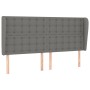 Kopfteil mit dunkelgrauen Stoffohren 183x23x118/128 cm von vidaXL, Kopf- und Fußteile - Ref: Foro24-3118405, Preis: 152,31 €,...
