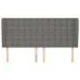 Kopfteil mit dunkelgrauen Stoffohren 183x23x118/128 cm von vidaXL, Kopf- und Fußteile - Ref: Foro24-3118405, Preis: 148,53 €,...