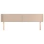 Cappuccino synthetic leather headboard 203x16x78/88 cm by vidaXL, Headboards and footboards - Ref: Foro24-3118741, Price: 71,...
