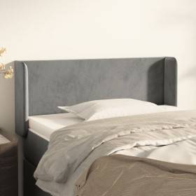 Hellgraues Samtkopfteil 93x16x78/88 cm von vidaXL, Kopf- und Fußteile - Ref: Foro24-3118524, Preis: 47,23 €, Rabatt: %