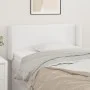Kopfteil aus weißem Kunstleder, 93 x 16 x 78/88 cm von vidaXL, Kopf- und Fußteile - Ref: Foro24-3118567, Preis: 59,97 €, Raba...