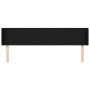 Cabecero de tela negro 183x16x78/88 cm de vidaXL, Cabeceros y pies de cama - Ref: Foro24-3118504, Precio: 70,03 €, Descuento: %
