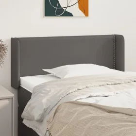 Kopfteil aus grauem Kunstleder, 103 x 16 x 78/88 cm von vidaXL, Kopf- und Fußteile - Ref: Foro24-3118716, Preis: 43,00 €, Rab...