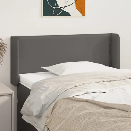 Gray synthetic leather headboard 103x16x78/88 cm by vidaXL, Headboards and footboards - Ref: Foro24-3118716, Price: 43,00 €, ...