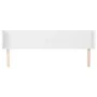 Cabecero de cuero sintético blanco 203x16x78/88 cm de vidaXL, Cabeceros y pies de cama - Ref: Foro24-3118597, Precio: 72,13 €...