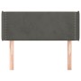 Dunkelgraues Samtkopfteil 103x16x78/88 cm von vidaXL, Kopf- und Fußteile - Ref: Foro24-3118671, Preis: 44,53 €, Rabatt: %