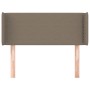 Kopfteil aus taupegrauem Stoff, 103 x 16 x 78/88 cm von vidaXL, Kopf- und Fußteile - Ref: Foro24-3118622, Preis: 42,74 €, Rab...