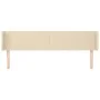 Cabecero de tela color crema 163x16x78/88 cm de vidaXL, Cabeceros y pies de cama - Ref: Foro24-3118499, Precio: 69,09 €, Desc...