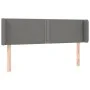 Cabecero de tela gris oscuro 147x16x78/88 cm de vidaXL, Cabeceros y pies de cama - Ref: Foro24-3118627, Precio: 57,28 €, Desc...