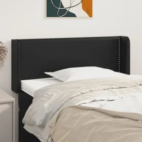Kopfteil aus schwarzem Kunstleder, 93 x 16 x 78/88 cm von vidaXL, Kopf- und Fußteile - Ref: Foro24-3118706, Preis: 42,48 €, R...
