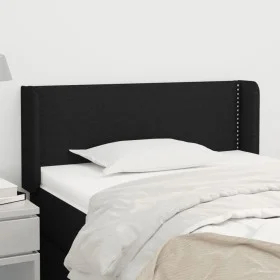 Black fabric headboard 83x16x78/88 cm by vidaXL, Headboards and footboards - Ref: Foro24-3118604, Price: 37,72 €, Discount: %