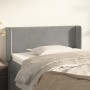 Hellgraues Samtkopfteil 83x16x78/88 cm von vidaXL, Kopf- und Fußteile - Ref: Foro24-3118658, Preis: 50,52 €, Rabatt: %