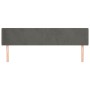Cabecero de terciopelo gris oscuro 183x16x78/88 cm de vidaXL, Cabeceros y pies de cama - Ref: Foro24-3118549, Precio: 65,67 €...