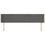 Kopfteil aus dunkelgrauem Samt, 183 x 16 x 78/88 cm von vidaXL, Kopf- und Fußteile - Ref: Foro24-3118549, Preis: 66,26 €, Rab...