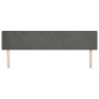 Kopfteil aus dunkelgrauem Samt, 203 x 16 x 78/88 cm von vidaXL, Kopf- und Fußteile - Ref: Foro24-3118555, Preis: 59,08 €, Rab...