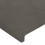 Kopfteil aus dunkelgrauem Samt, 203 x 16 x 78/88 cm von vidaXL, Kopf- und Fußteile - Ref: Foro24-3118555, Preis: 59,08 €, Rab...