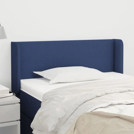 Blue fabric headboard 103x16x78/88 cm by vidaXL, Headboards and footboards - Ref: Foro24-3118484, Price: 47,35 €, Discount: %