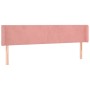 Rosa Samtkopfteil 203x16x78/88 cm von vidaXL, Kopf- und Fußteile - Ref: Foro24-3118559, Preis: 66,16 €, Rabatt: %