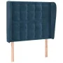 Kopfteil mit dunkelblauen Samtohren 93x23x118/128 cm von vidaXL, Kopf- und Fußteile - Ref: Foro24-3118430, Preis: 87,16 €, Ra...