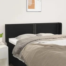 Kopfteil aus schwarzem Kunstleder, 147 x 16 x 78/88 cm von vidaXL, Kopf- und Fußteile - Ref: Foro24-3118718, Preis: 54,47 €, ...