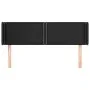 Cabecero de cuero sintético negro 147x16x78/88 cm de vidaXL, Cabeceros y pies de cama - Ref: Foro24-3118718, Precio: 54,47 €,...