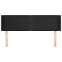 Cabecero de cuero sintético negro 147x16x78/88 cm de vidaXL, Cabeceros y pies de cama - Ref: Foro24-3118718, Precio: 55,33 €,...