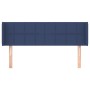 Kopfteil aus blauem Stoff, 147 x 16 x 78/88 cm von vidaXL, Kopf- und Fußteile - Ref: Foro24-3118772, Preis: 61,32 €, Rabatt: %