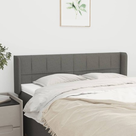 Kopfteil aus dunkelgrauem Stoff, 147 x 16 x 78/88 cm von vidaXL, Kopf- und Fußteile - Ref: Foro24-3118767, Preis: 75,08 €, Ra...