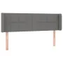 Dark gray fabric headboard 147x16x78/88 cm by vidaXL, Headboards and footboards - Ref: Foro24-3118767, Price: 74,40 €, Discou...