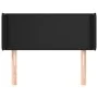 Black synthetic leather headboard 83x16x78/88 cm by vidaXL, Headboards and footboards - Ref: Foro24-3118560, Price: 38,43 €, ...