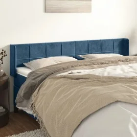 Dunkelblaues Samtkopfteil 183x16x78/88 cm von vidaXL, Kopf- und Fußteile - Ref: Foro24-3118832, Preis: 84,69 €, Rabatt: %