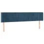 Dunkelblaues Samtkopfteil 183x16x78/88 cm von vidaXL, Kopf- und Fußteile - Ref: Foro24-3118832, Preis: 84,69 €, Rabatt: %