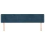 Dunkelblaues Samtkopfteil 183x16x78/88 cm von vidaXL, Kopf- und Fußteile - Ref: Foro24-3118832, Preis: 84,69 €, Rabatt: %