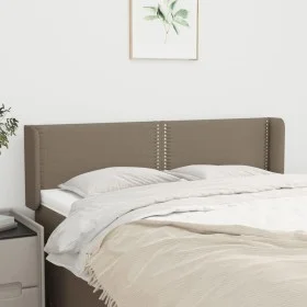 Taupe gray fabric headboard 147x16x78/88 cm by vidaXL, Headboards and footboards - Ref: Foro24-3118630, Price: 54,21 €, Disco...