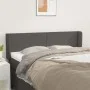Cabecero de cuero sintético gris 147x16x78/88 cm de vidaXL, Cabeceros y pies de cama - Ref: Foro24-3118582, Precio: 61,12 €, ...