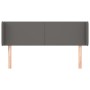 Gray synthetic leather headboard 147x16x78/88 cm by vidaXL, Headboards and footboards - Ref: Foro24-3118582, Price: 62,17 €, ...
