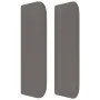 Cabecero de cuero sintético gris 147x16x78/88 cm de vidaXL, Cabeceros y pies de cama - Ref: Foro24-3118582, Precio: 61,12 €, ...