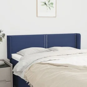 Blue fabric headboard 147x16x78/88 cm by vidaXL, Headboards and footboards - Ref: Foro24-3118632, Price: 54,17 €, Discount: %