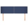 Kopfteil aus blauem Stoff, 147 x 16 x 78/88 cm von vidaXL, Kopf- und Fußteile - Ref: Foro24-3118632, Preis: 55,68 €, Rabatt: %